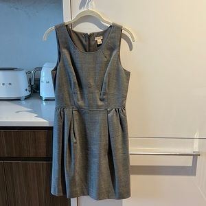 JCrew Grey Suiting Dress